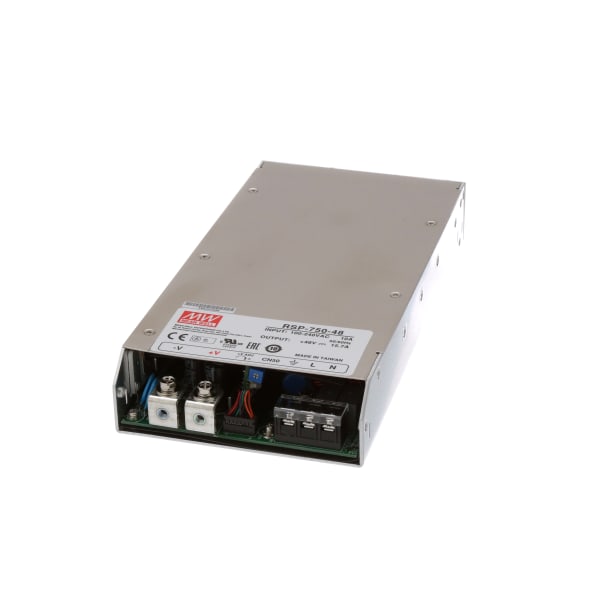 MEAN WELL RSP-750-48 Power Supply,AC-DC,48V@15.7A, 12VDC@0.1A,100-264V  In,Enclosed,PFC,RSP Series RS