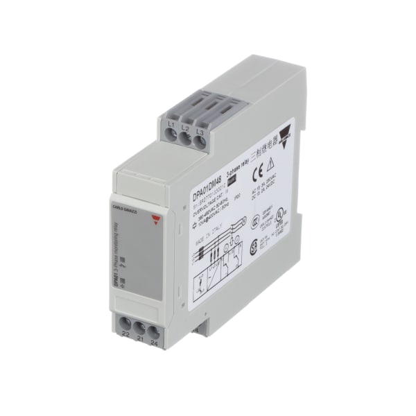 Carlo Gavazzi, Inc. - DPA01DM48 - Relay, E-Mech, 3-Phase Monitor, DPDT ...