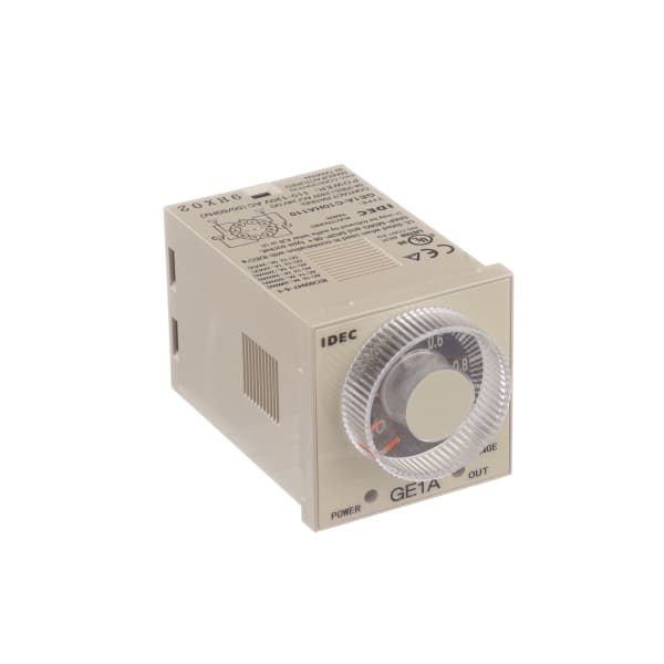 IDEC Corporation GT3F-2AD24 Relay; E-Mech; Timing; Off Delay; DPDT; Cur-Rtg 3A; Ctrl-V 24AC/DC; Vol-Rtg 250/30AC/DC