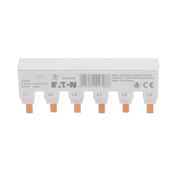 Eaton - Cutler Hammer - Z-SV/UL-16/3P-3TE/6 - Busbar, 3-Pole, 6