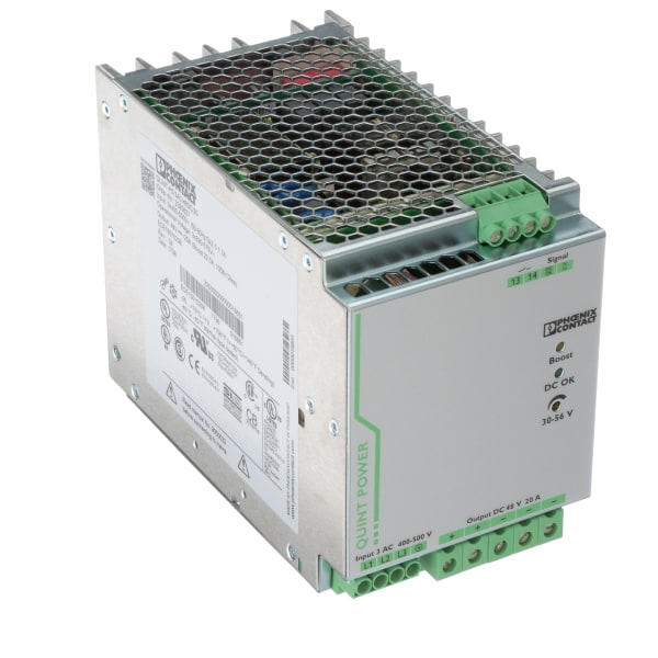 Phoenix Contact - 2320827 - Power Supply, ACDC, 48VDC, 20A, 960W, DIN ...