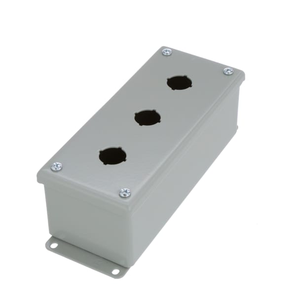 nVent HOFFMAN - E3PBG - Enclosure,Pushbutton,3 Hole,22.5mm,Steel,NEMA13 ...