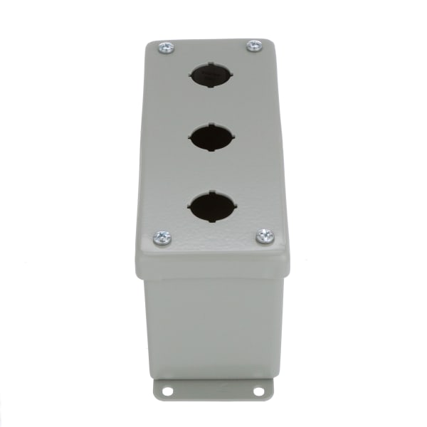 nVent HOFFMAN - E3PBGXM - Enclosure,Pushbutton,3 Hole,22.5mm,Steel ...