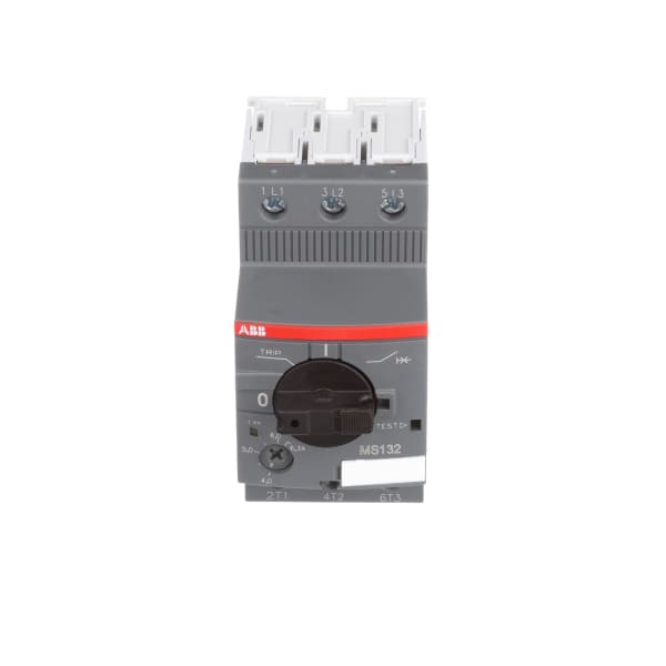 ABB MS132-6.3 Manual Motor Starter, 6.3 Rated Amps, 4.0-6.3 Amps Range