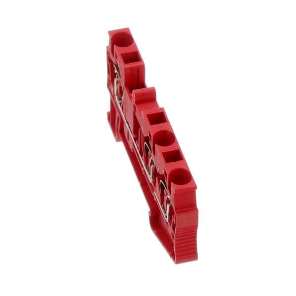 Double Level Trm Blk,ST 4-Twin Series,800V,32A,Spring Cage Term,Red,Single Level