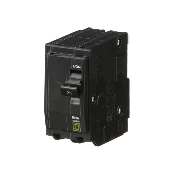 Square D - QO225 - Circuit Breaker, Miniature, 2-P, 25A, 120VAC ...