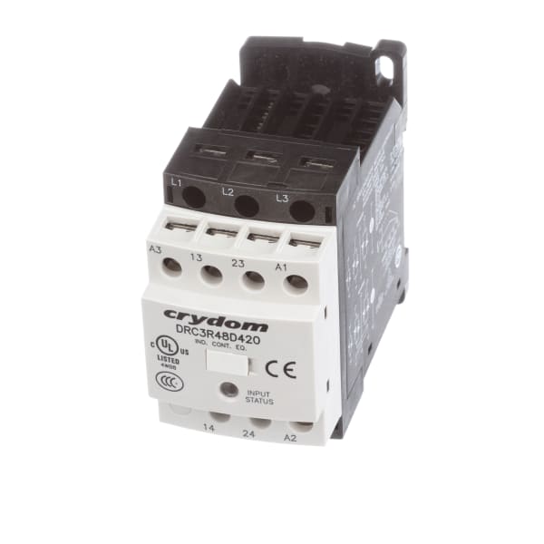 Contactor, Three-Phase, Rev., 480VAC, 7.6A, 24VAC/VDC Control, 2NO, DRC Series