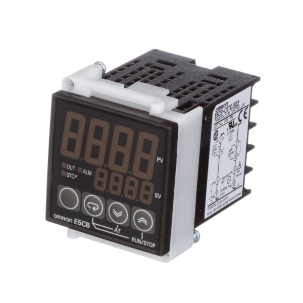 Omron Automation E5CB-Q1TC AC100-240 PID Temperature Controllers, 12  VDC, 1A, 250 VAC RS