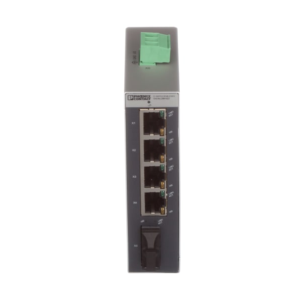 Phoenix Contact - 2891027 - Ethernet Switch; 4 TP RJ45 Ports; 1 FO 