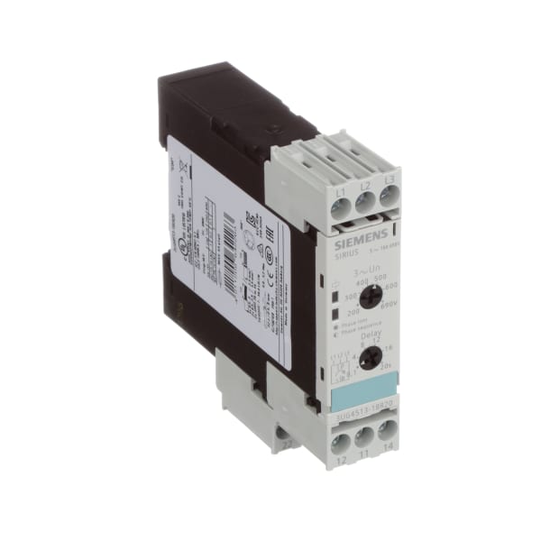 Siemens - 3UG4513-1BR20 - Phase Monitoring Relay, 200-690 V, 4 A, DIN ...