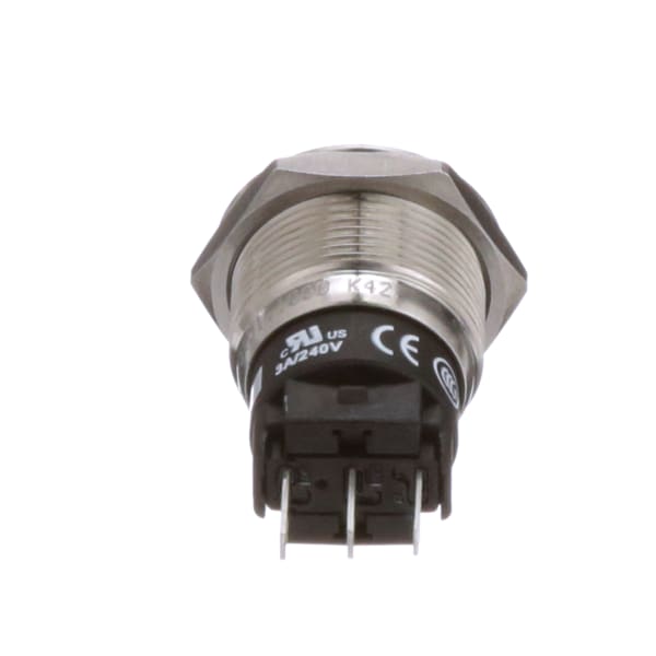 EAO - 82-5151.1000 - Pushbutton Switch,19mm,Steel,Flat,MOM,Non ...