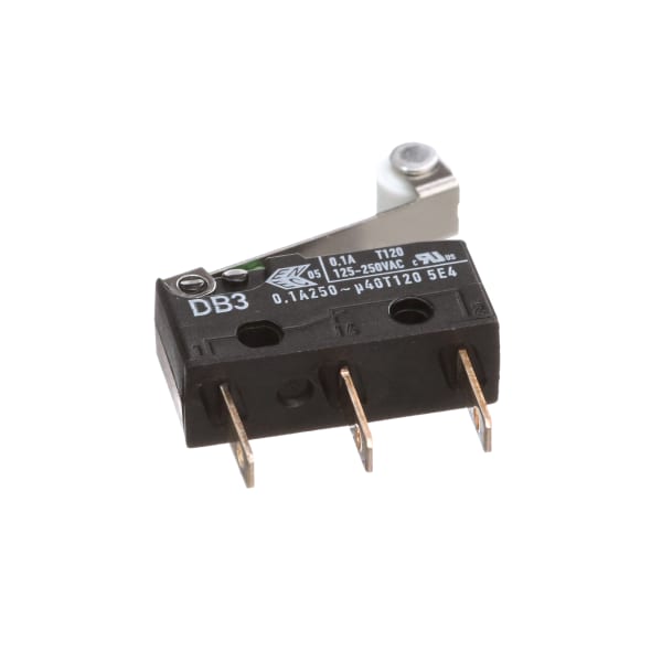 ZF DB3C-A1RC Microswitch SPDT 0.1A 250V AC, Medium Roller, Solder