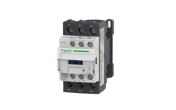 LC1D38N7 SCHNEIDER ELECTRIC - Contactor: 3-pole, NO x3; Auxiliary  contacts: NO + NC; 415VAC; 38A