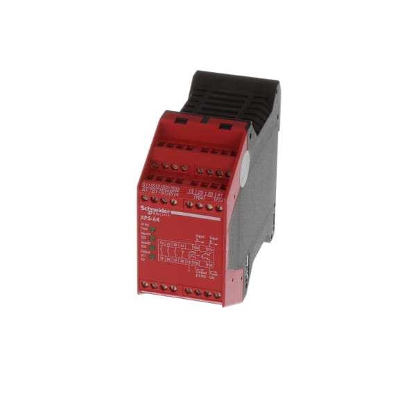 XPS-AK Configurable Safety Relay,Dual Channel,24VAC/DC,3 Safety,1 Auxiliary
