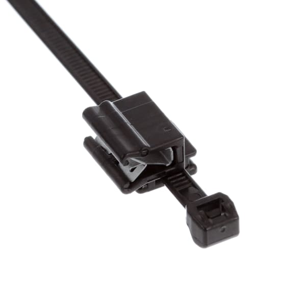 Cable Tie & Edge Clip,50lb,5.9" Length,EC5B,Panel Thickness .039"-.117"
