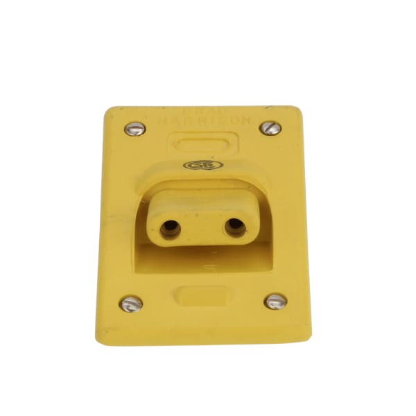 Molex Woodhead/Brad - 130019-0001 - Die Block 2 Pole Angle Receptacle,  Yellow, Die Block Series - RS