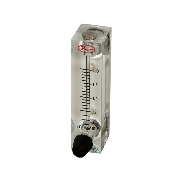 Flowmeter, 0.22 SCFH Air, 2" Scale, 5% Accur., Stainless, Type VFA, VF Series