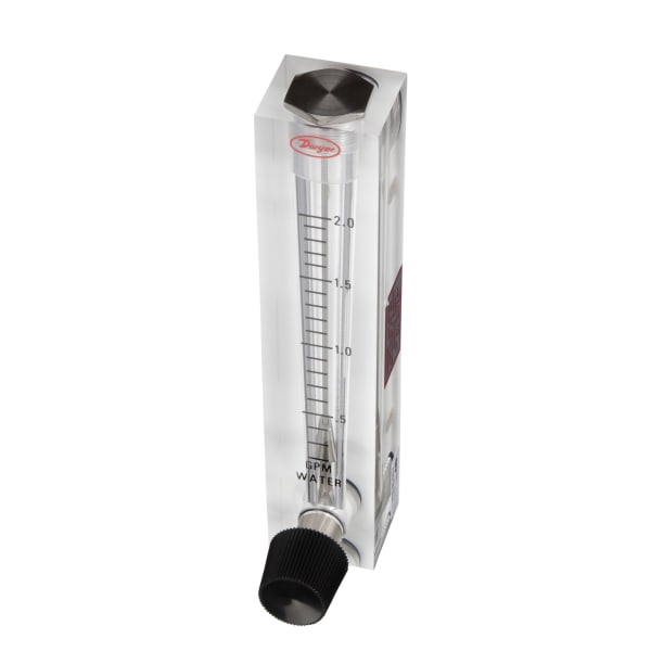 Flowmeter, 0.2-2 GPM Water, 4" Scale, 3% Accur., Stainless, Type VFB, VF Series
