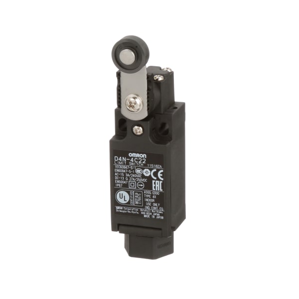 Omron Automation D4N4C22NPT Safety Limit Switch with Roller Lever