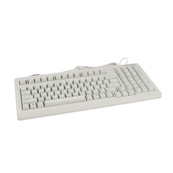 Keyboard, Compact, 104 Key, USB or PS2 Combo Interface, MX Gold Keyswitch, Gray