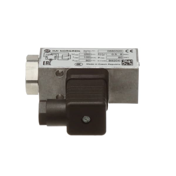 Norgren - 0880320000000000 - Pressure Switch, 0.5-8 bar, 1/4