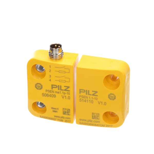Magnetic Non-Contact Safety Switch, 24 VDC, M8 Connection, 4 Pin, PSENmag Series