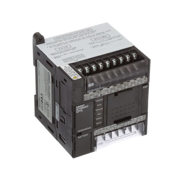 Omron Automation - CP1L-L20DT-A - 12 in, 8 NPN Out, AC pwr PLC - RS