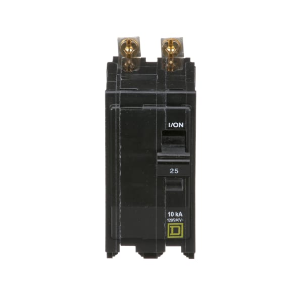 Square D QOB225 Miniature Circuit Breaker, 2 POLE, 120/240V, 25A RS