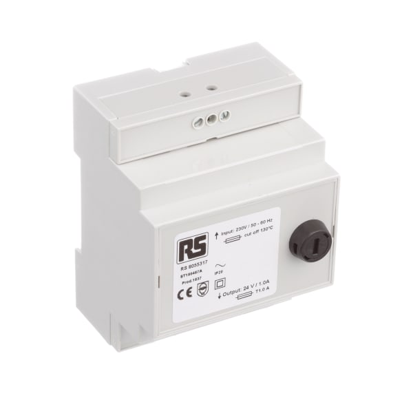 RS PRO - 8055317 - 24VA DIN Rail Transformer 1 Output 230V ac Primary ...