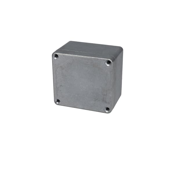 Caja, Fundición de Aluminio, Natural, 3.85 x 2.52 x 1.35, Serie AN-A
