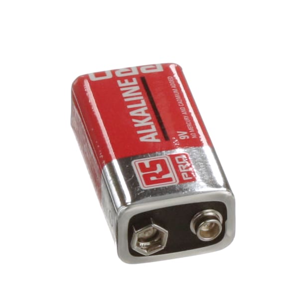 9V batería alcalina No-Recargable PP3,  9 V, Qty rápido x 1 de los terminales del estándar