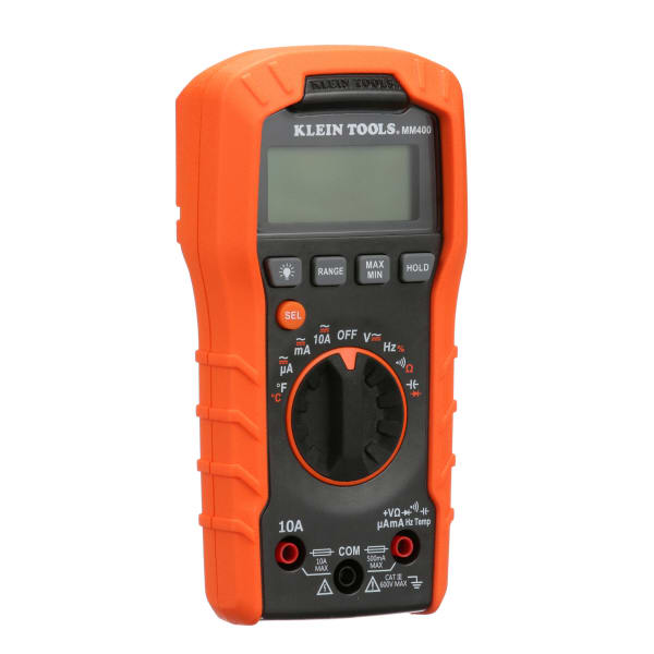 Klein Tools Digital Multimeter， Auto-Ranging， 600V MM400 ＆ RT210 Outlet  Tester， Receptacle Tester for GFCI Standard North American AC Electrical  Ou 激安販促