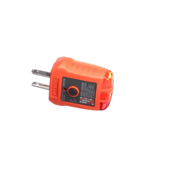 Tester GFCI Outlet, 110/125V AC at 50/60Hz in 3-Wire, 6.6 ft Drop Protection