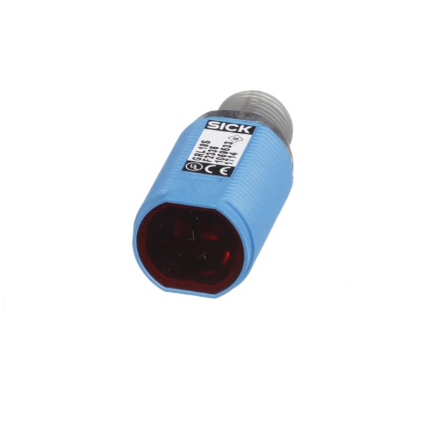Cylindrical Photoelectric Sensor, 6m, Visbl Red, PNP, Connector M12, 3-pin