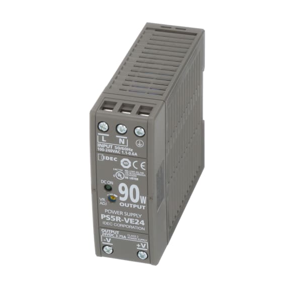 Power Supply, AC-DC, 24 DC, 3.75A, 100-240 AC, Enclosed, DIN, 90W, PS5R-V Series