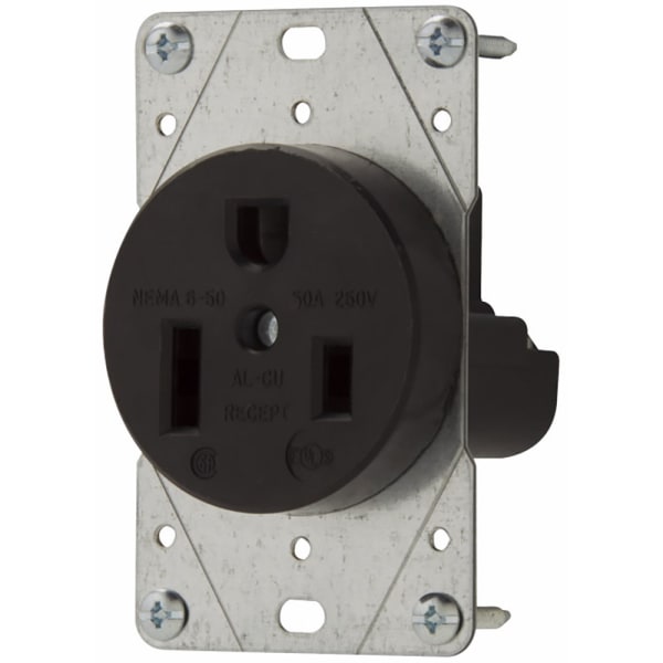 Arrow Hart - 5709N - Receptacle 50A 250V commercial & industrial black ...