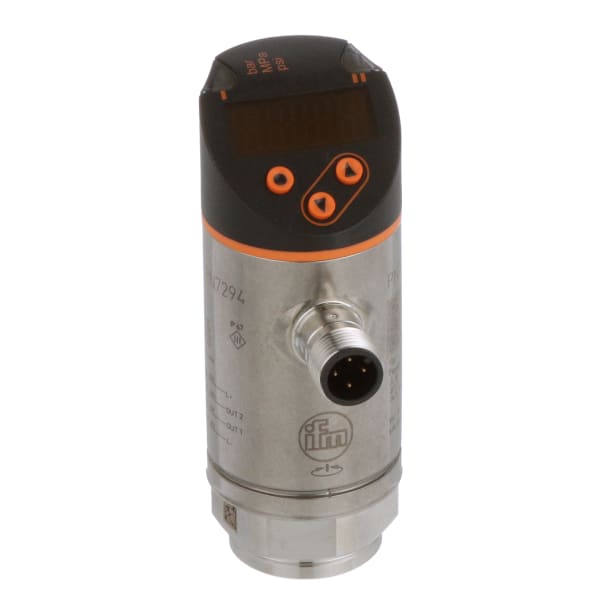 Pressure Sensor w/Display, -1 to 10 bar, 1/4" NPT, IO-Link, 18-30 VDC, PN Series