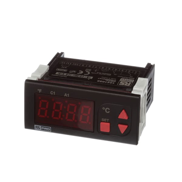 On/Off Temperature Controller 77 x 35mm NTC Input 24 V ac/dc Supply