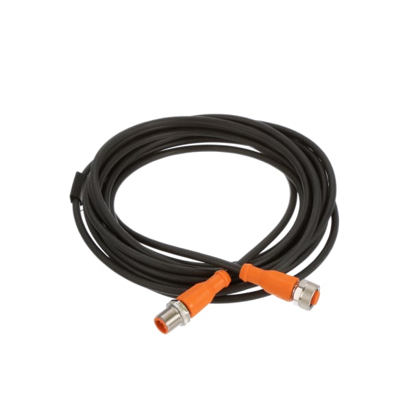 Double Ended In-Series Cordset, M12 Male to M12 Female, 5 m, PUR, EVC Series