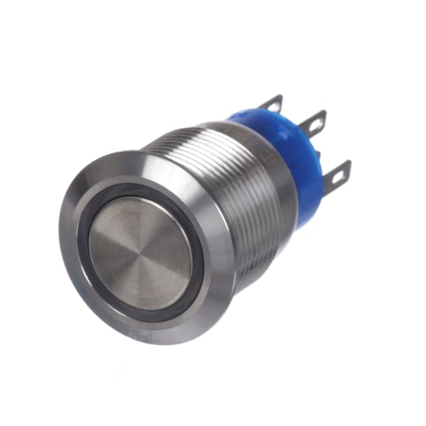 RS PRO 1113784 DPDT Push Button Switch 19mm IP67 Flat Round Panel