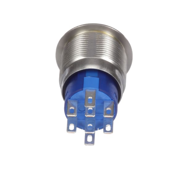 RS PRO 1115819 DPDT Push Button Switch 19mm IP67 Flat Round Panel