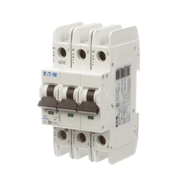 Eaton - Cutler Hammer - FAZ-B8/3-RT-L - Circuit Breaker,FAZ,B Curve,3 ...