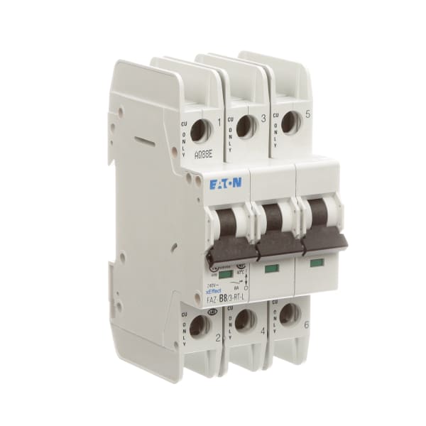 Eaton - Cutler Hammer - FAZ-B8/3-RT-L - Circuit Breaker,FAZ,B Curve,3 ...