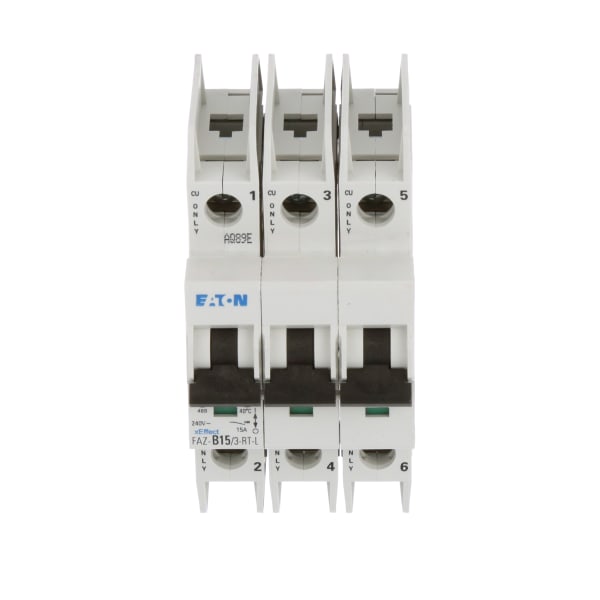 Eaton - Cutler Hammer - FAZ-B15/3-RT-L - Circuit Breaker,FAZ,B Curve,3 ...