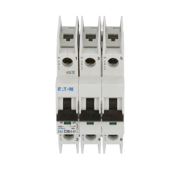 Eaton - Cutler Hammer - FAZ-C20/3-RT-L - Circuit Breaker,FAZ,C Curve,3 ...