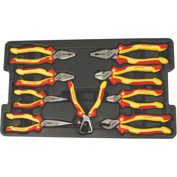 8 Piece Classic Grip Pliers and Cutters Tray Set