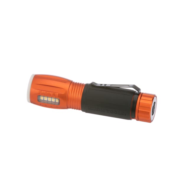 Flashlight with Work Light, LED, IP67, 4.8 in, Aluminum Body, Silicone Grip