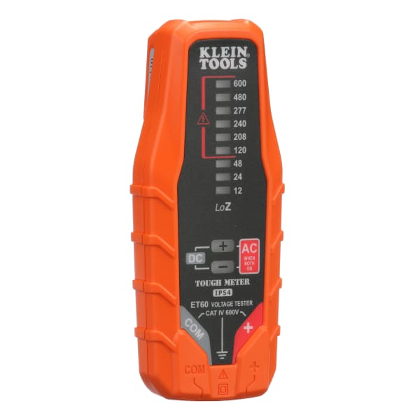 Klein Tools ET60 Electronic AC/DC Voltage Tester, 12 to 600V, 45Hz