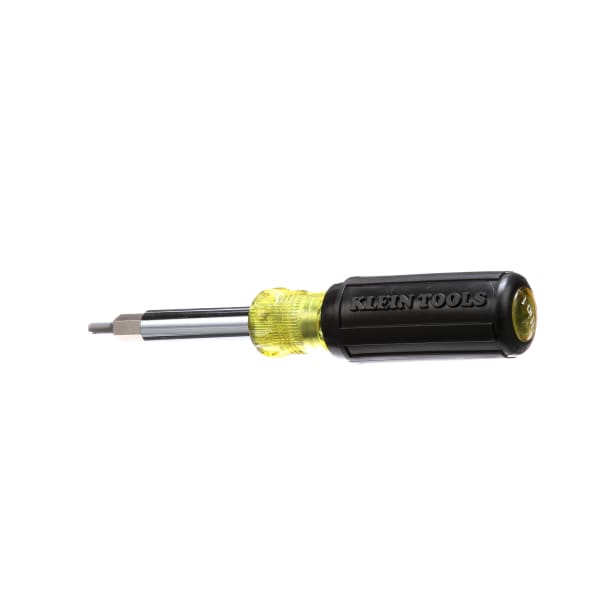 Klein Tools 32527 MultiBit Screwdriver / Nut Driver, 11in1, 3 in, Ph, Sl, Sq, Schrader