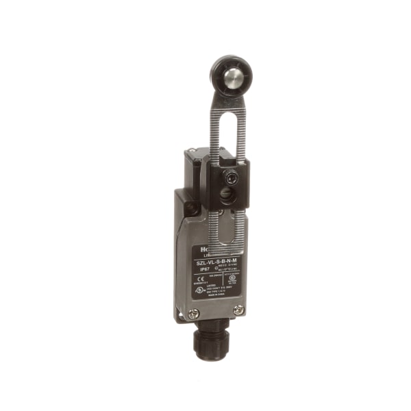Limit Switch,Adjustable Roller Lever,380VAC/220VDC,.5A,SPDT-DB/DM,Cable Gland